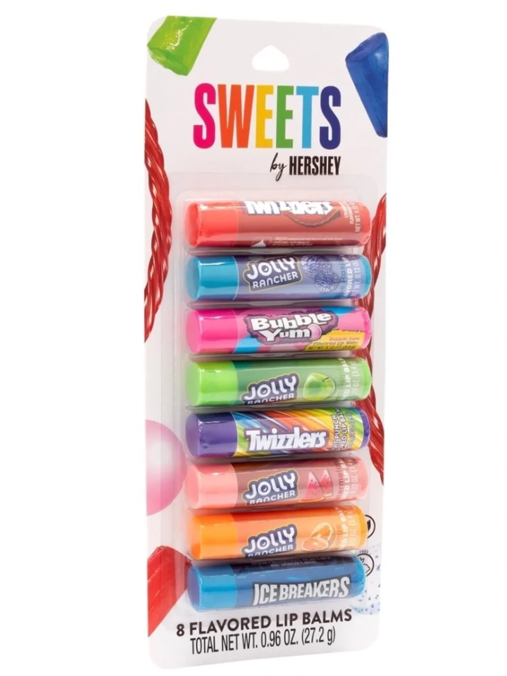 SWEETS by HERSHEY Multi-Flavor Lip Balm Set - 8-Pack
